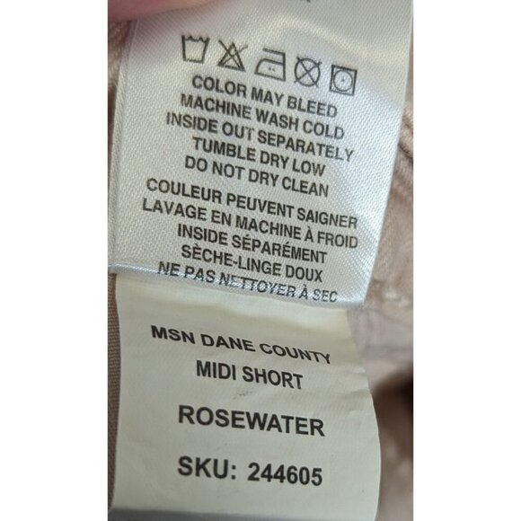 Warp + Weft Jean Shorts Women size 8/29 High Rise Pink Denim Rosewater Western - Picture 13 of 15